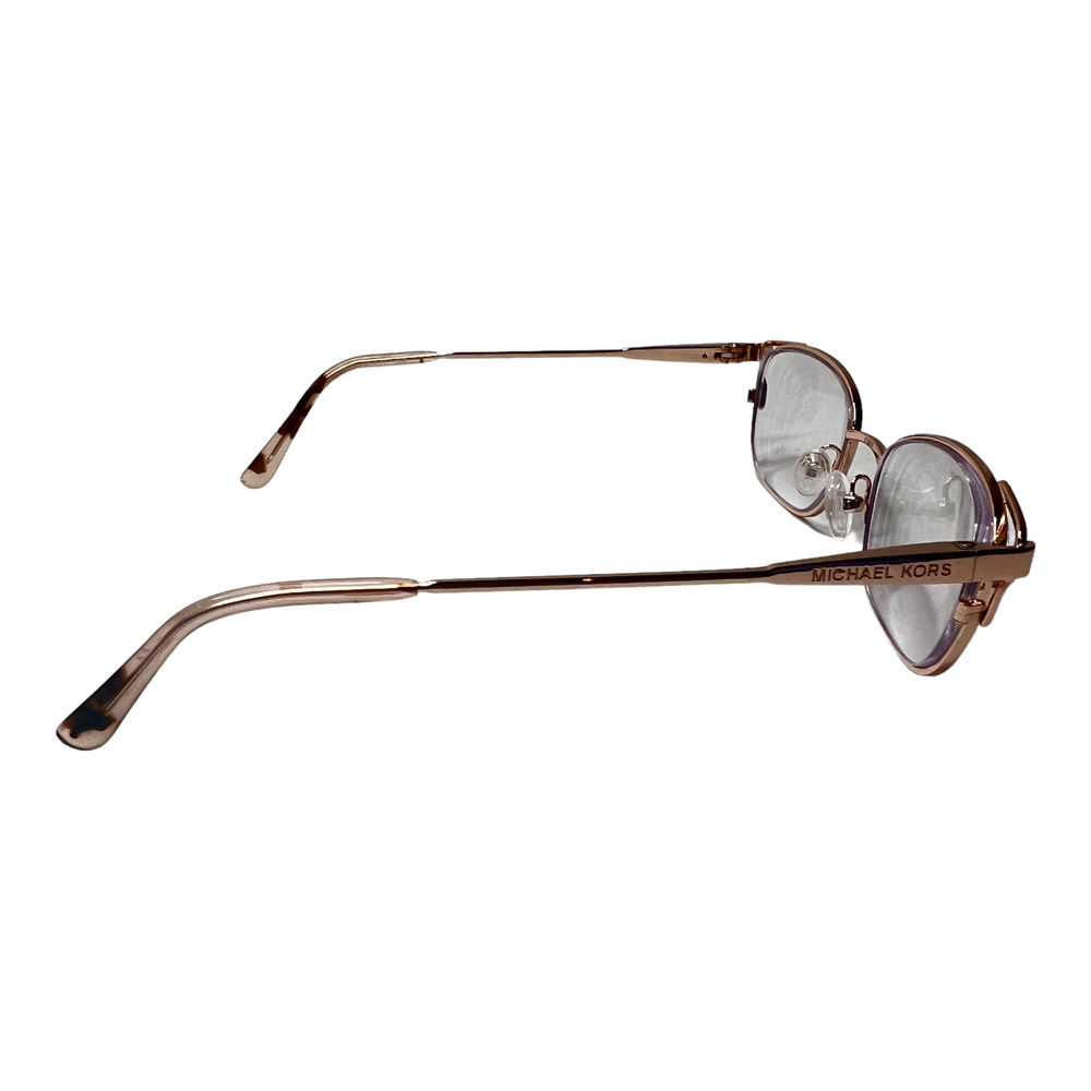 Michael Kors Gold Metal Cat Eye Oval Glasses W Flexible Temples MK3020 51‎ H3558 - Picture 4 of 7